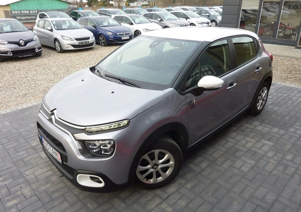 Citroen C3 cena 47900 przebieg: 13600, rok produkcji 2021 z Stargard małe 529